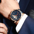 Reloj Curren 8329 Azul Cuero