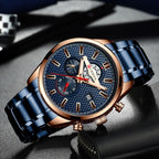 Reloj Curren 8329 Azul Cuero
