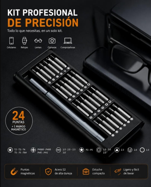 Estuche desarmadores para celular y pc