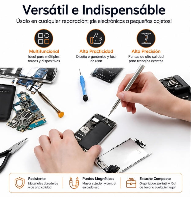 Estuche desarmadores para celular y pc